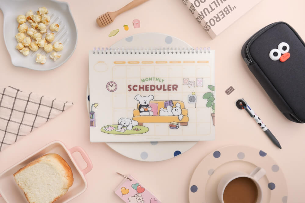 สมุดแพลนเนอร์ Ropamoda X Romane Monthly Planner สีครีม